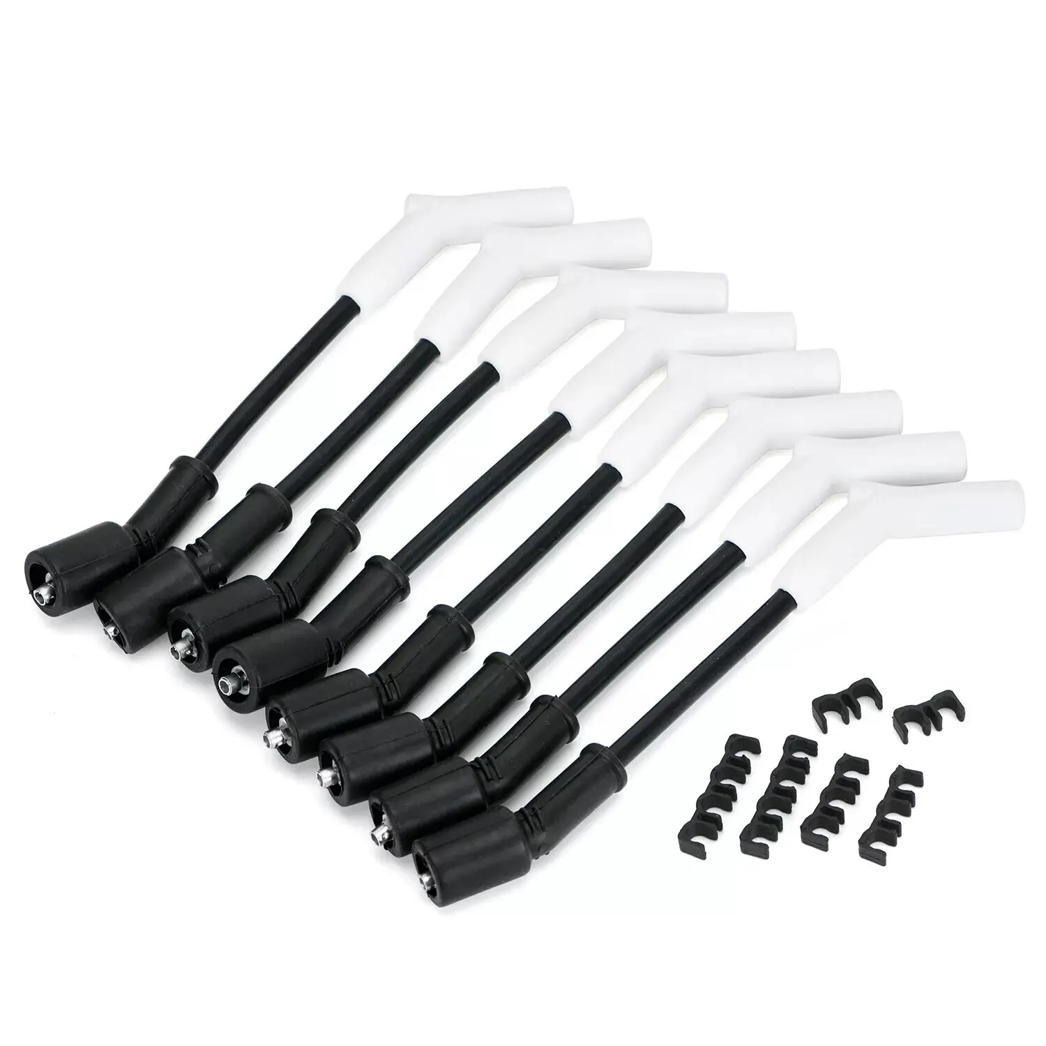 8mm Silicone Ceramic Boot Spark Plug Wires Set, Auto Engine Parts for GM Chevy Vehicle 4.8L 5.3L 6.0L LS3 LS7 LT, Auto Parts