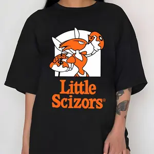 TLXT Little Scizors PKM Characters Shirt, Anime, Retro Game Tee, Men's Japanese Streetwear, Anime Gifts, Gift For Friends tiktokshopspringglowup lockheed martin goth money