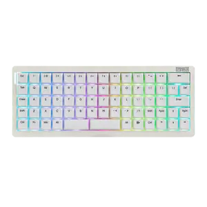 EPOMAKER Hack70 Planck Mechanical Keyboard with VIA Custom, 2.4Ghz/BT/Wired, Gasket, Hot-Swap, RGB, Dye-Sub PBT Keycap, 65% Ortholinear Layout Wireless Gaming Keyboard for Mac/WIN