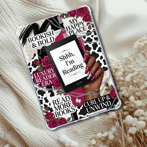 Shhhh I'm Reading Melanin Girl Insert: Kindle or eReader Decor for Book Lovers