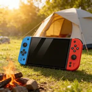 G90 Game Console, Portable Handheld Gaming Device, Retro Screen Level, Dual Joysticks, 7 Inch IPS Display, TF Card Slot, USB-C Charging, Rechargeable Portable Console