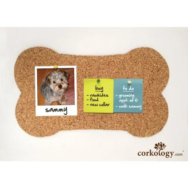212 MAIN Portable Cork Dogbone Bulletin Board - Cork Surface, Plastic Backing, 2-Layer Display, Ideal for Home Classroom Decor, Stand Up Paddleboarding Sports Organization, Home Supplies
