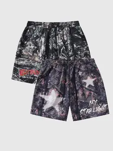 Men's Letter Print   Shorts, Casual Comfy Breathable Shorts for Summer, Men's Bottoms for Daily Wear, Menswear
