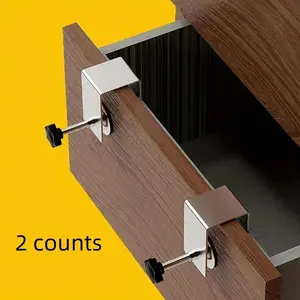 Drawer Panel Fixing Clip, Sturdy Fixing Clip, Quick Woodworking Auxiliary Installation Tool, Woodworking Auxiliary Installation Tool, Clamp with Thread