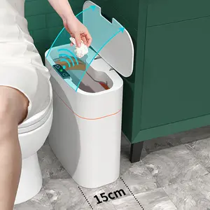 Smart Trash Can with Lid – Automatic Sensor Dustbin for Bedroom, Living Room, Kitchen, Car & Home Storage