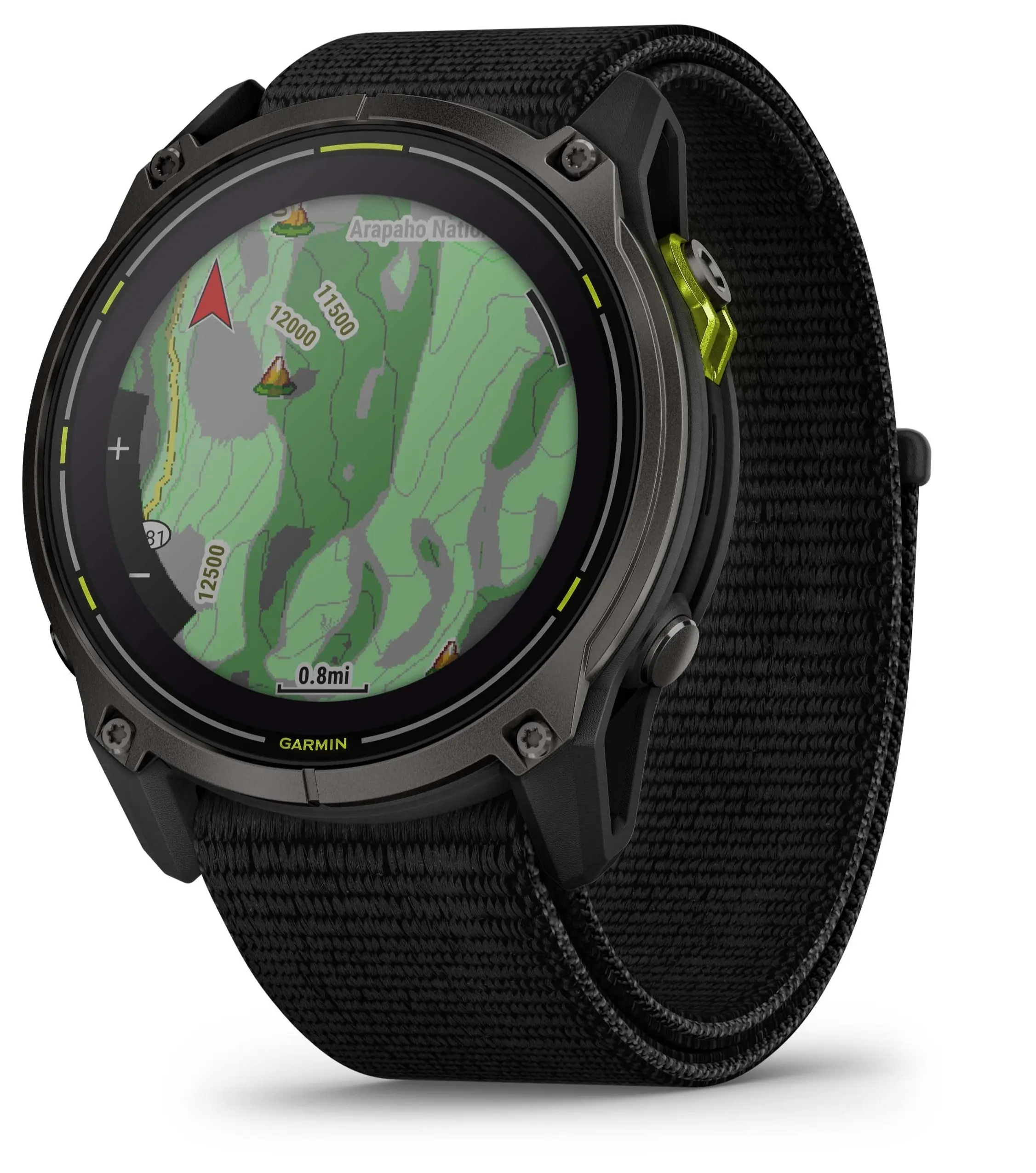 Garmin Enduro 3 Wrist Type Smart Watch - 51 mm Solar Sapphire Ultraperformance GPS Wearable Device, Carbon Gray DLC Titanium with Black UltraFit Nylon Strap Bundle (010-02751-00) with Sports Technology & Charging Capabilities