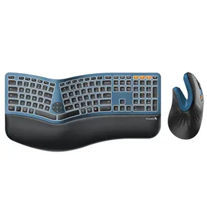 ProtoArc EK01 Plus Backlit Full Size Wireless Ergonomic Keyboard and EM11 NL Dual Bluetooth Vertical Mouse ProtoArc EK01 Plus Backlit Full Size Wireless Ergonomic Keyboard and EM11 NL Dual Bluetooth Vertical Mouse