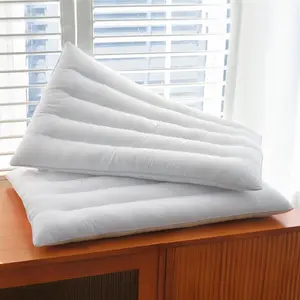 Ultra Flat Pillows for Sleeping Thin 7D High Support 2.5 inch Height Ultra Thin Pillows Slim Bed Pillows for Stomach Sleeper Standard Size 18x26 in Supportive Memory Foam Orthopedic Memory Foam