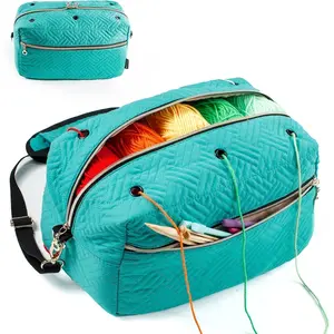 Crochet Bag Organizer - Knitting Bag - Yarn Storage Organizer - Yarn Bag for Crocheting - Yarn Holder for Crochet Accessories, Knitting , Crochet Hooks, Crocheting & Knitting Gifts,