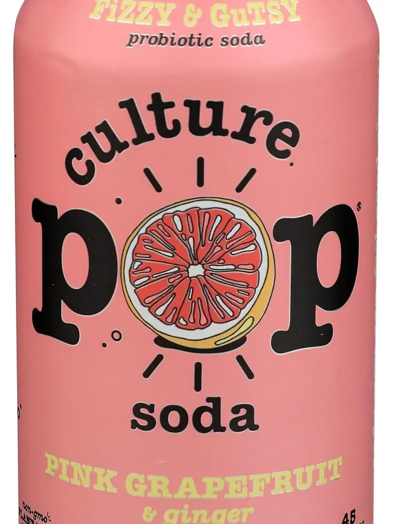 Culture Pop Soda Pink Grapefruit Soda, 12 FZ
