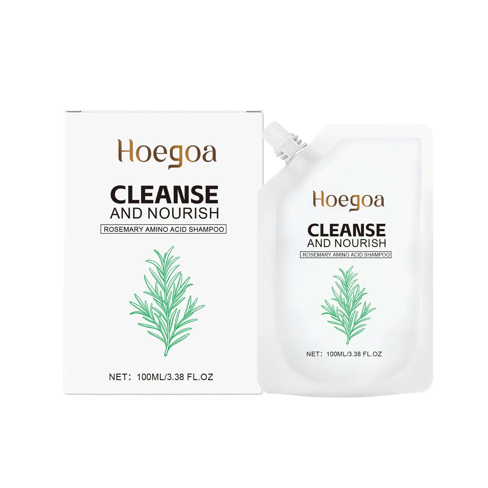 Rosemary Shampoo for Daily Hair Care – Gentle Cleansing, Moisturizing & Smoothing Shampoo for Dry Hair, Rich Foaming Formula for Soft, Shiny & Healthy-Looking Hair