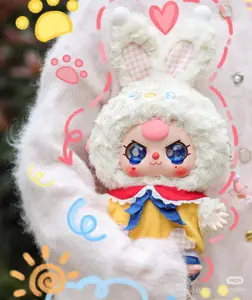 Baby Three 400% Big Baby V2 Mystery Boxes Collection Bag Pendant Bunny Plush Dolls Soft Collectibles Hidden Style 1 Hidden Probability:1/9