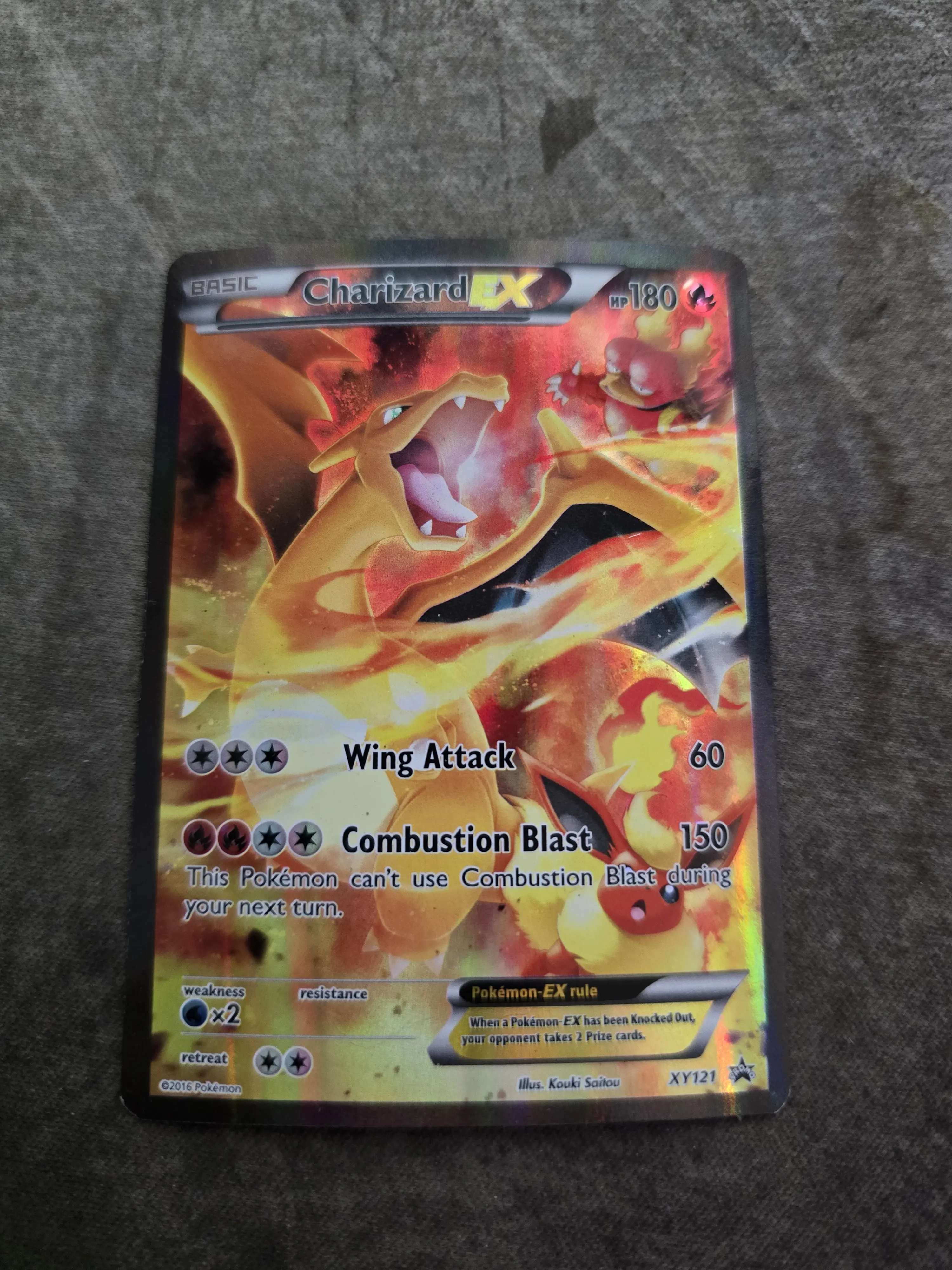 Charizard EX - XY121 - XY Promos (HP condition see photos)
