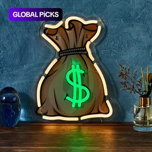 Neon Money Bag LED Light Strip for Indoor Game Room Bar Party Decoration, Christmas New Year Gift, USB Powered Neon Sign Lamp, Decorative Neon Light #GLOBAL PICKS
