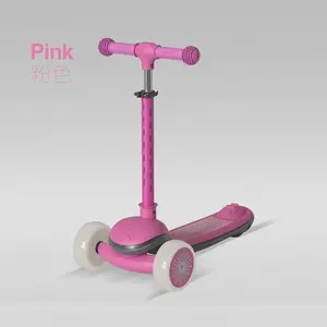 WINHOPE Kids Scooter (for ages 2–5), equipped with LED light wheels, one-button folding design, suitable for riding on various terrains—fun and safe