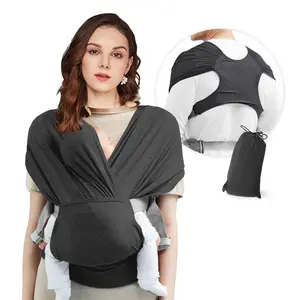 Baby Wrap Carrier Slings, Easy to Wear, for Babies Girl and Boy, Adjustable Baby Carriers for Newborn up to 8-35 lbs Portable Mother Mom Gift Convenient Travel Gifts wild bird baby carriers Ergonomic Baby carrier