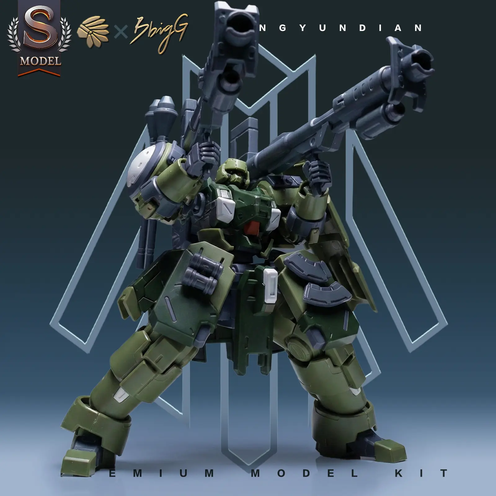 Rg 1/144 Heavy Battle Sci-Fi Mecha Model Kit, Rebuild Robot Toy, Color Separated Pieces, No Glue Required, High Mobility Collectible Figure, Jointed Model Kit