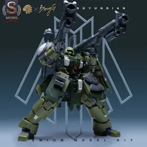 Rg 1/144 Heavy Battle Sci-Fi Mecha Model Kit, Rebuild Robot Toy, Color Separated Pieces, No Glue Required, High Mobility Collectible Figure