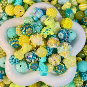 DIY Craft Bead Mix Assorted 300ml for Jewelry Making & Creative Projects Including Flowers & Fancy Beads Perfect for Enthusiasts