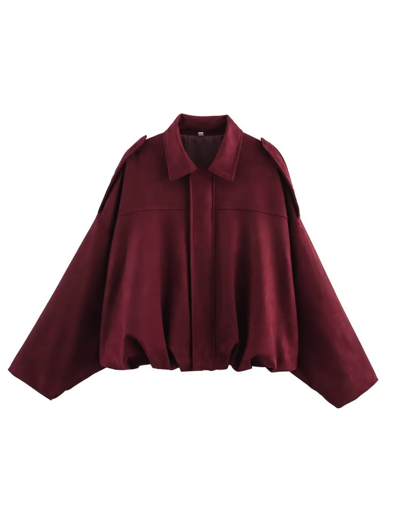 European and American style spring and autumn casual suede texture lapel bomber jacket jacket women Outerwear