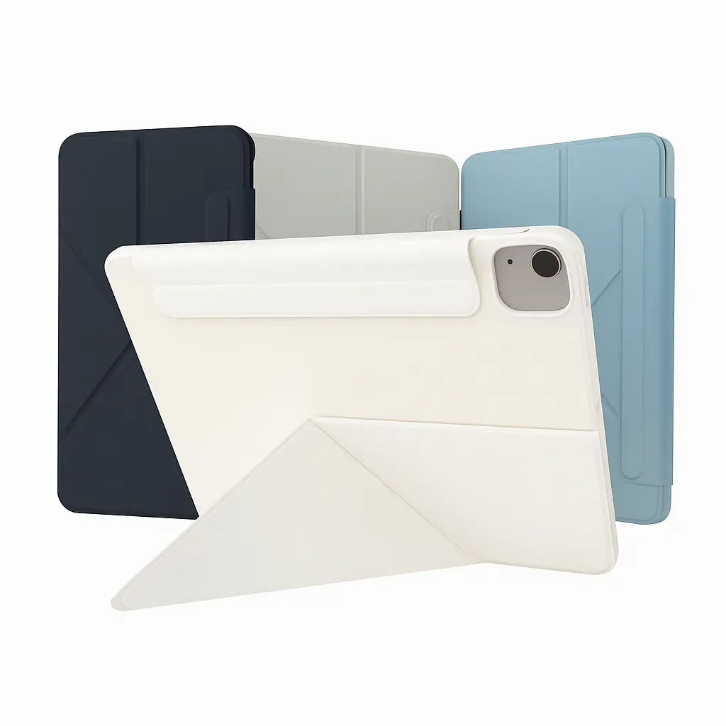 Jibrealg Magnetic Detachable Tablet Case for iPad Pro 11" (1st–4th Gen), iPad Air 11" (M3/M2) & iPad air 10.9inch" (5th/4th Gen), iPad (A16) 11" (2025) & 10th Gen 10.9",  1 Count FoldableTablet Protective wake Cover  SafetyCasing, Durability