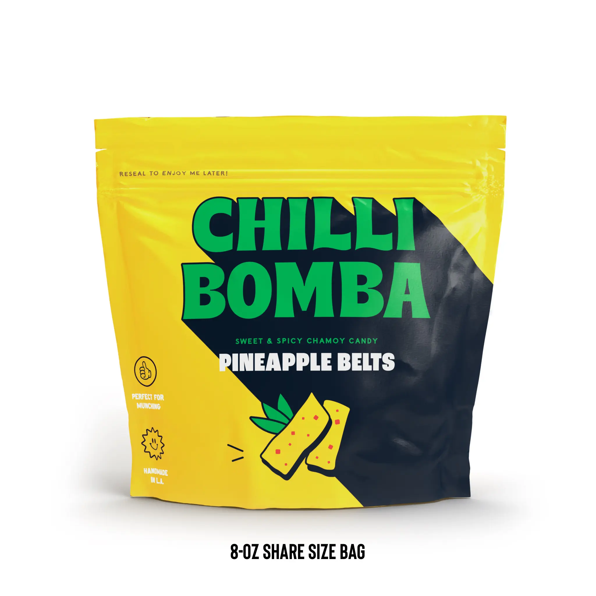 Pineapple Belts 8oz - Chilli Bomba Chamoy Chili Candy