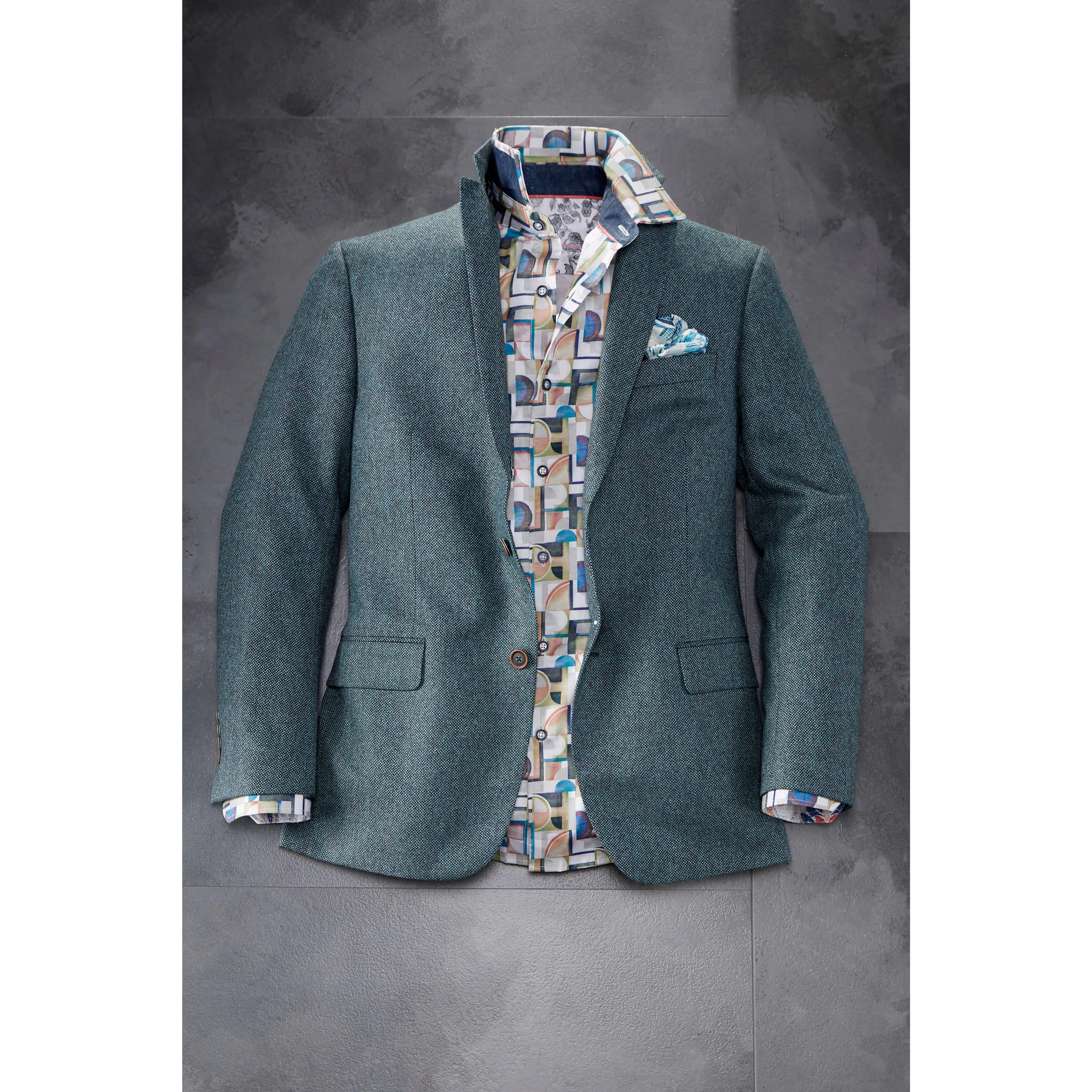 Robert Graham Galadean Menswear 2-Button Padded Paisley Sport Coat with Pocket, Men's Jacket