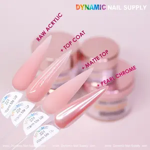 Dynamic Nail Supply Acrylic Powder (#224) Warm Me Up - French Nails Cover Color for Your Skin tone