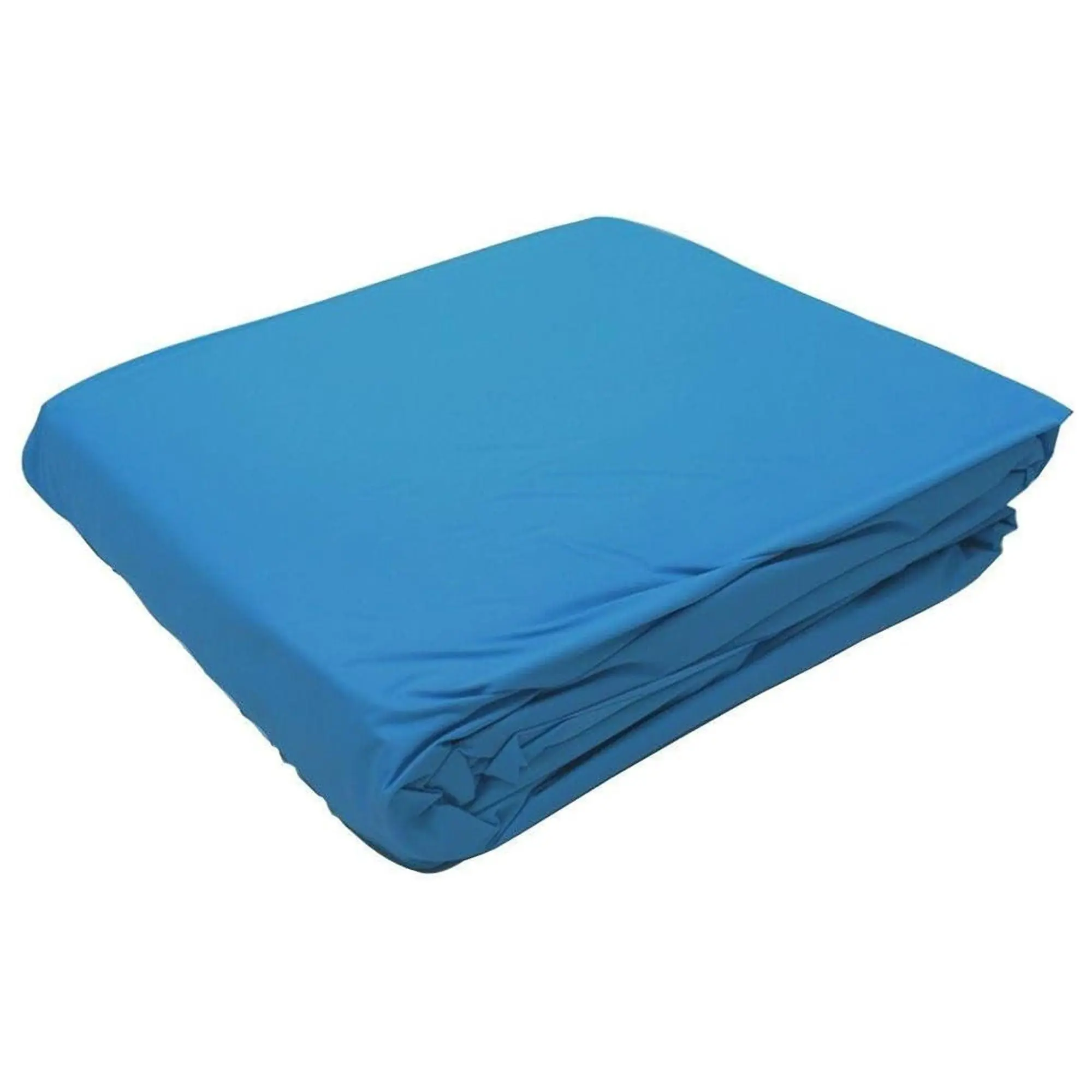 Swimline LI244820 Solid Blue Round Above Ground Swimming Pool Overlap Liner