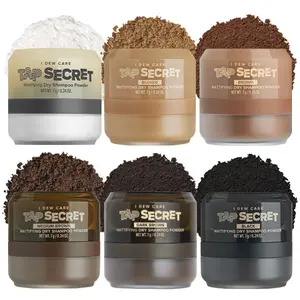 I DEW CARE Korean Instant Volumizing Dry Shampoo Powder l Tap Secret | Benzene-free, Non-aerosol, Natural, Made with Black Ginseng and Biotin for Haircare,  Comfort, Cleansing, Cleanser, Voluminous