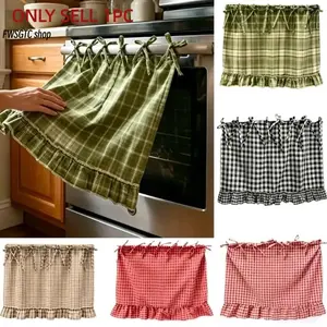 Handmade Farmhouse Style Oven Apron, Heat-Resistant Kitchen Clutter Cover. Easy Install Decor Fits Oven, Washer & Dishwasher, Practical Accessory for Home Cooking & Daily Kitchen Use