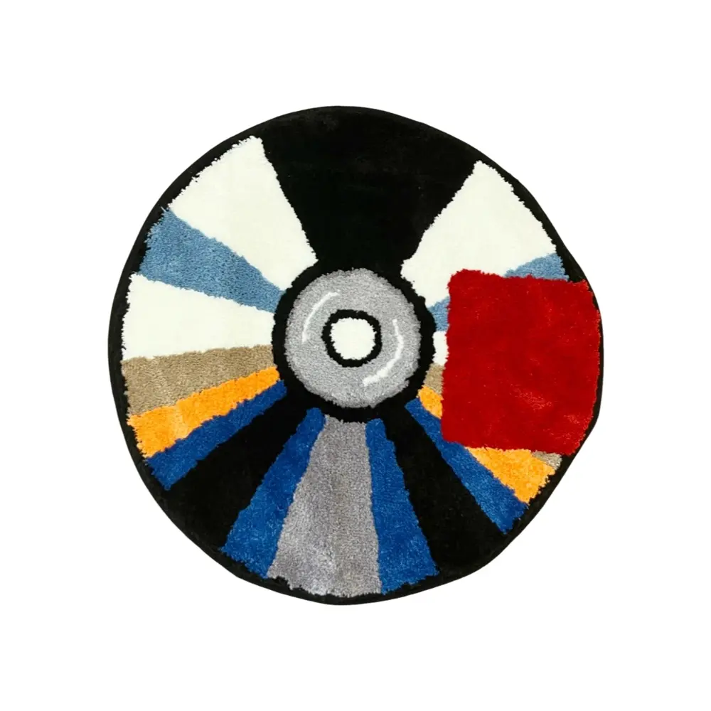 LAKEA CD Custom Handmade Tufted Rug, Tufted Rug, Living Room Rug, Rug For Funny Bedroom, Cute Fun Bath Mat home essential Room Decor Rug Modern Shaggy Rug Multicolor Rug Solid Wool Rug