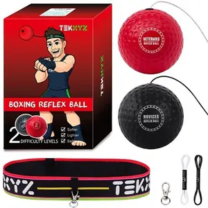 Reaction Speed Training Ball and Headband Set - Boxing, MMA Reflex Training Equipment for Fitness