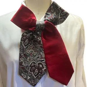 Color Contrasted Bowtie Choker Necklaces