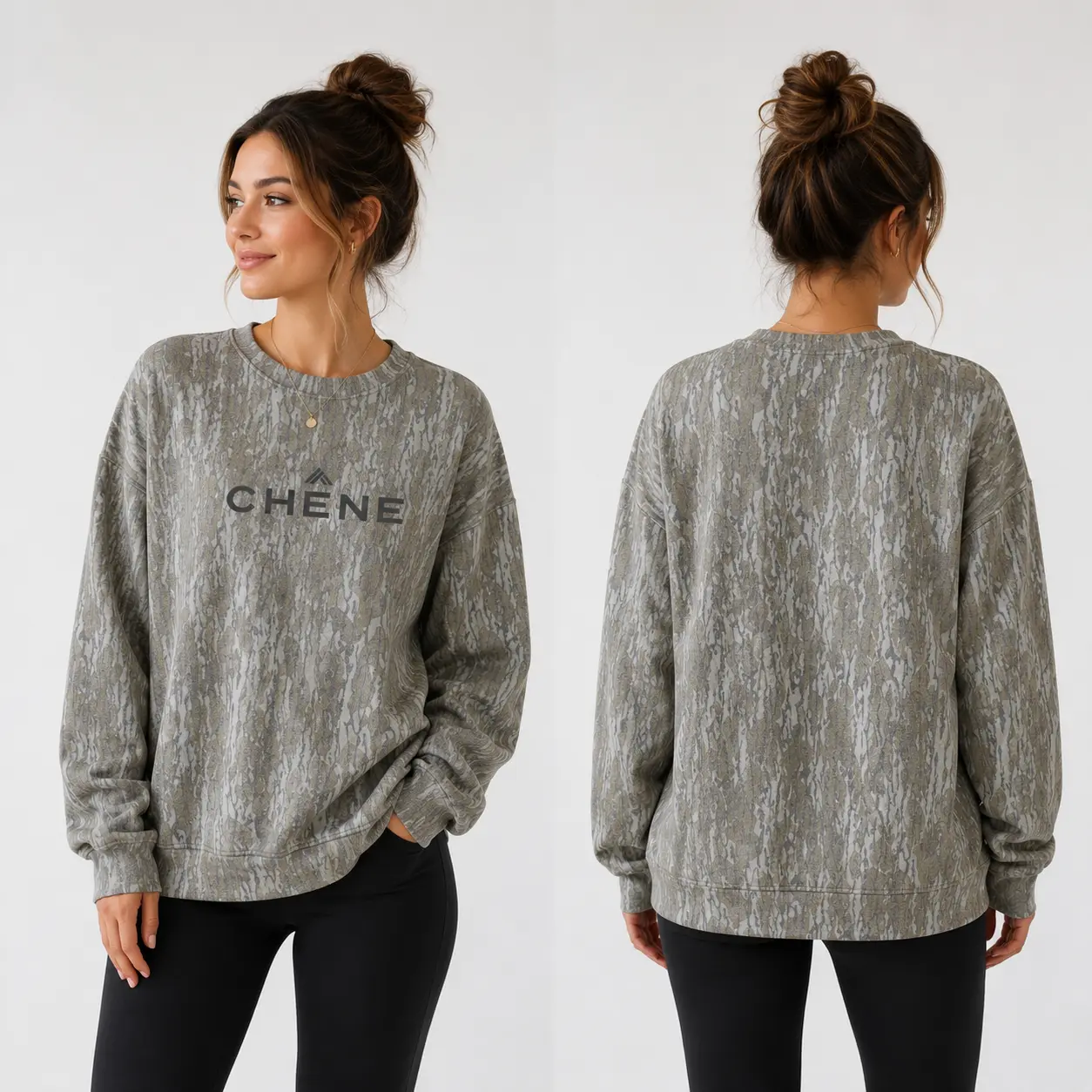CHENE Adult T-Shirt Mossy Oak Sweatshirt 3D, Camo Pattern Men's Sweatshirt , 3D Camo Style Sweatshirt , Gift for him, Boyfriend, Hunting 3D Sweatshirt Classic