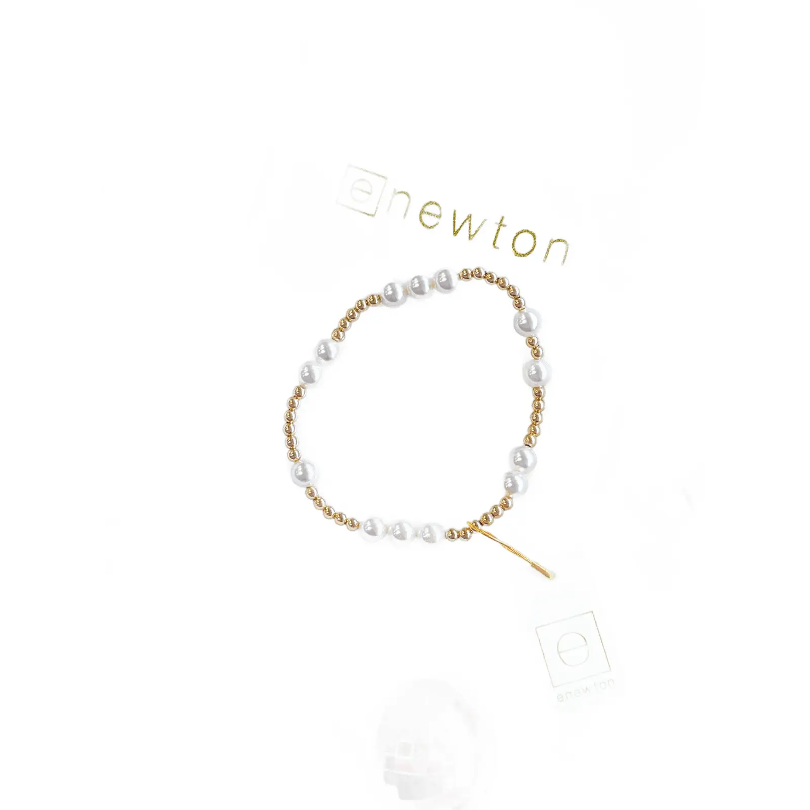 Enewton Hope Unwritten Gold and Pearl 6mm Bracelet