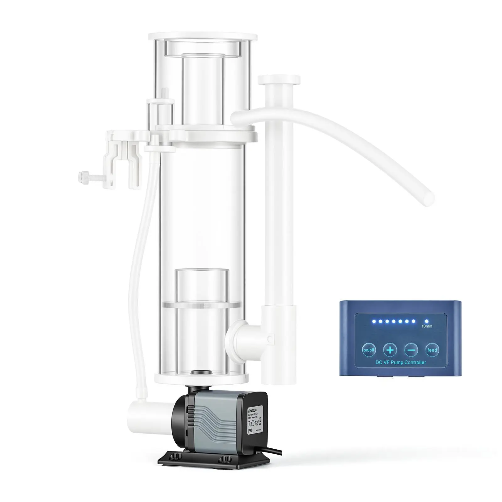 【DealsForYouDays】VEVOR Hang-On Protein Skimmer with DC Pinwheel Pump, Adjustable Flow, for 30-80 Gal Medium Saltwater Aquariums, Reef Tanks & Saltwater Fish Tanks, Single Unit