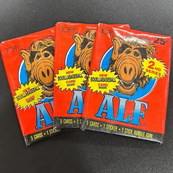 Three Packs of 1987 Topps ALF Series 2 Trading Cards