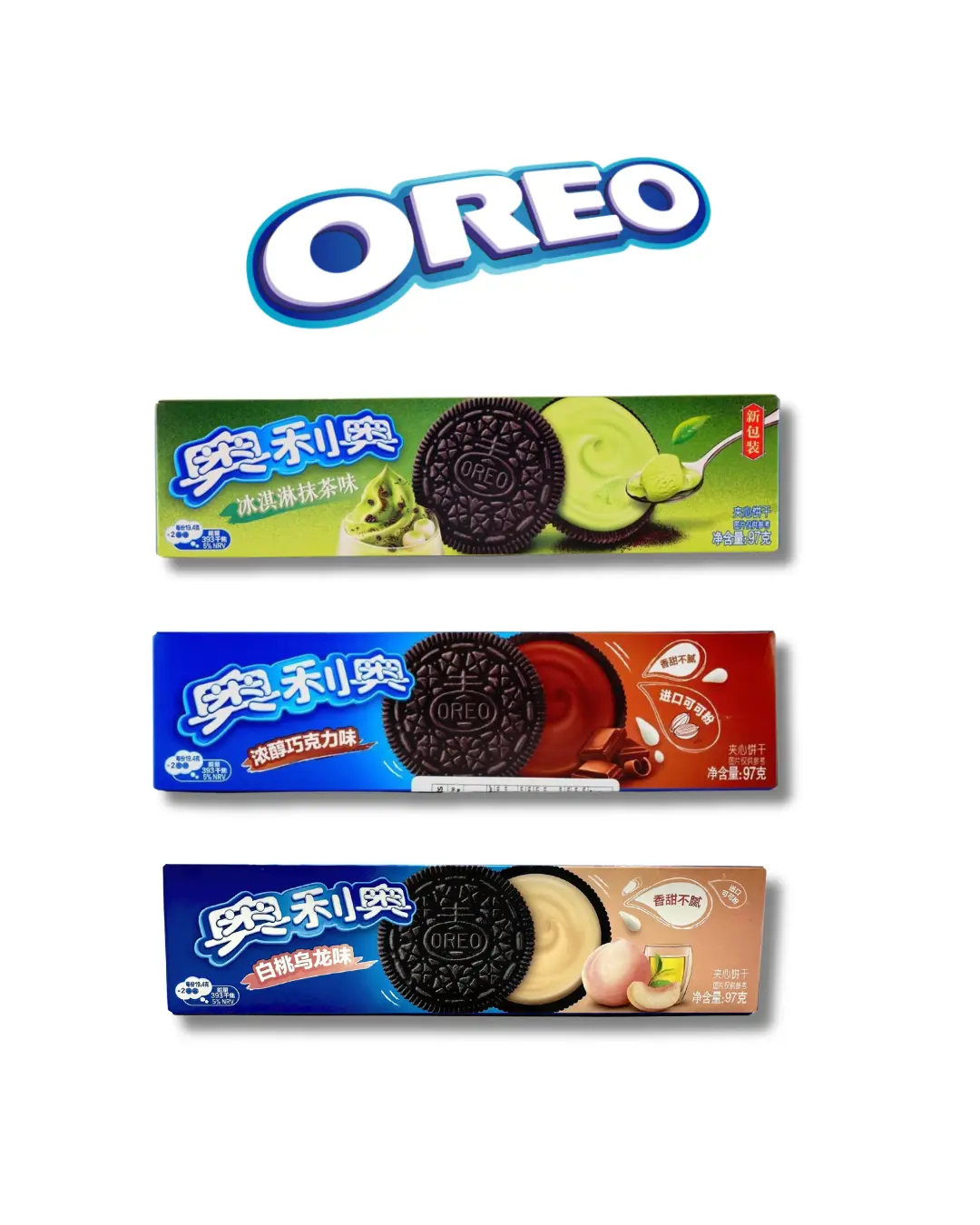Imported Asian Oreos  | Choose Your Flavor | Rare Imported Snack | Oreo Cream Sandwich Cookies – Imported Asian Snack, 3.53 oz (100g) Pack, Sweet & Fruity Twist on Classic, Viral TikTok Snack, Limited Edition Flavor from Asia Chocolate Chocolate