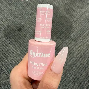 FlexOne Milky Pink Bubble Bunny gel ONLY 0.5oz nail care nail art sheer nude color