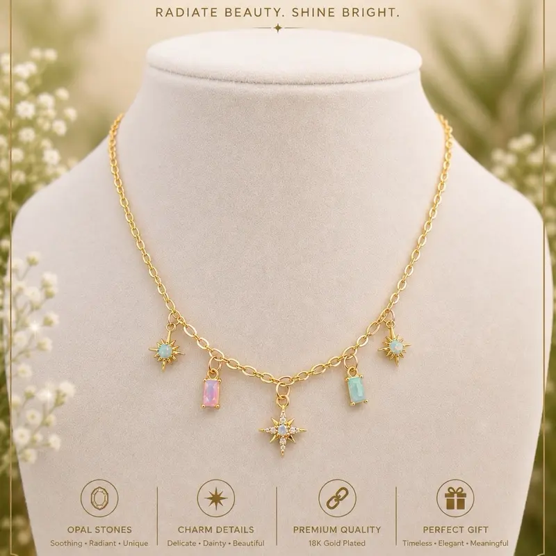 Opalite Charm Necklace