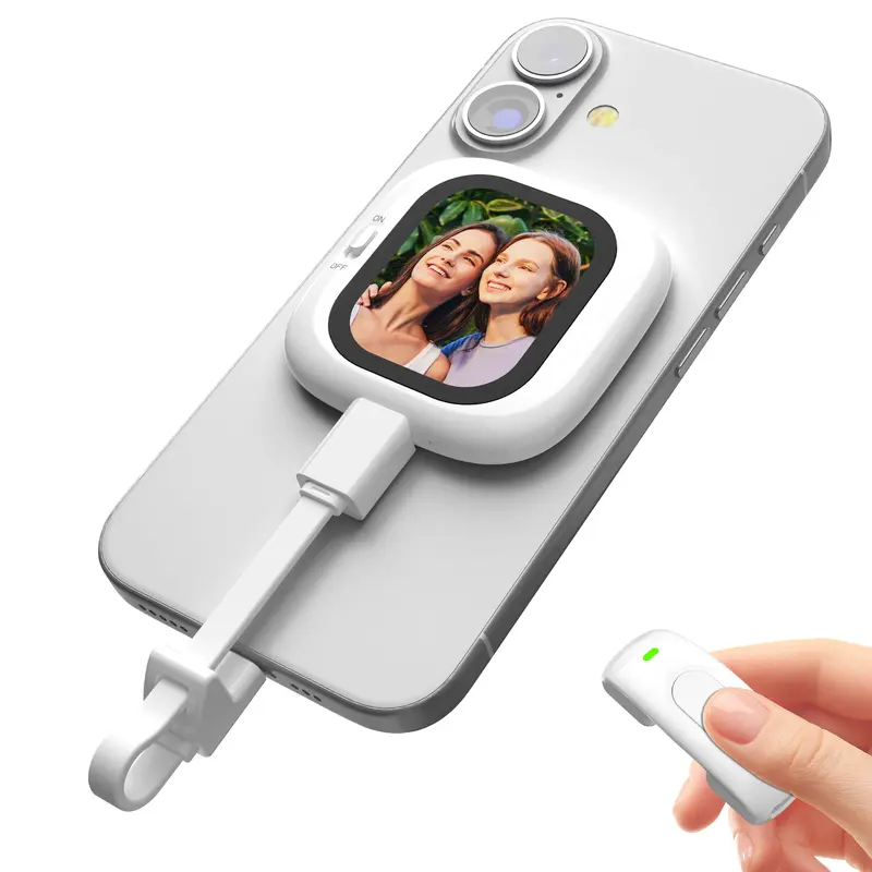 FOUNIST Vlogmate Mini for iPhone 5-17, 1080P/2K Magnetic Plug-and