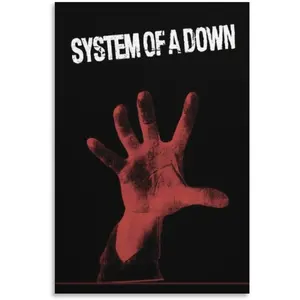 T3XTIL3T3K SYSTEM OF A DOWN Canvas Poster Wall Decorative Art Painting Living Room Bedroom Decoration Gift Unframe-style08x12inch(20x30cm)