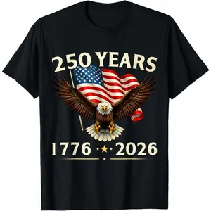 250 Anniversary USA Patriotic Eagle 250th 4th of July 2026 T-Shirt