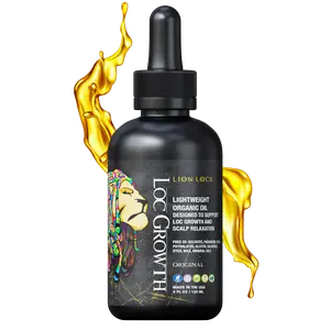 LION LOCS Loc Growth Oil & Scalp Soother - Natural Organic Haircare for Dreads, Braids - Moisturizing, Nourishing Hair Oil for Comfortable Scalp Care