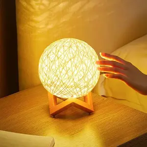 Adjustable Creative Vine Ball Lamp, Soft and Romantic Healing Bedhead Atmosphere in Bedroom, Vine Bar Night light, Vine Ball Starry Sky Projection, Creating Romance,Perfect Christmas Gift for Men & women, TikTokShopCyberMonday