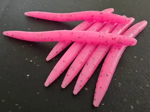 Sapper Baits 5" Sapper Stick (Senko)- Pink Mist- Bubblegum with Black, Red, Silver Flake