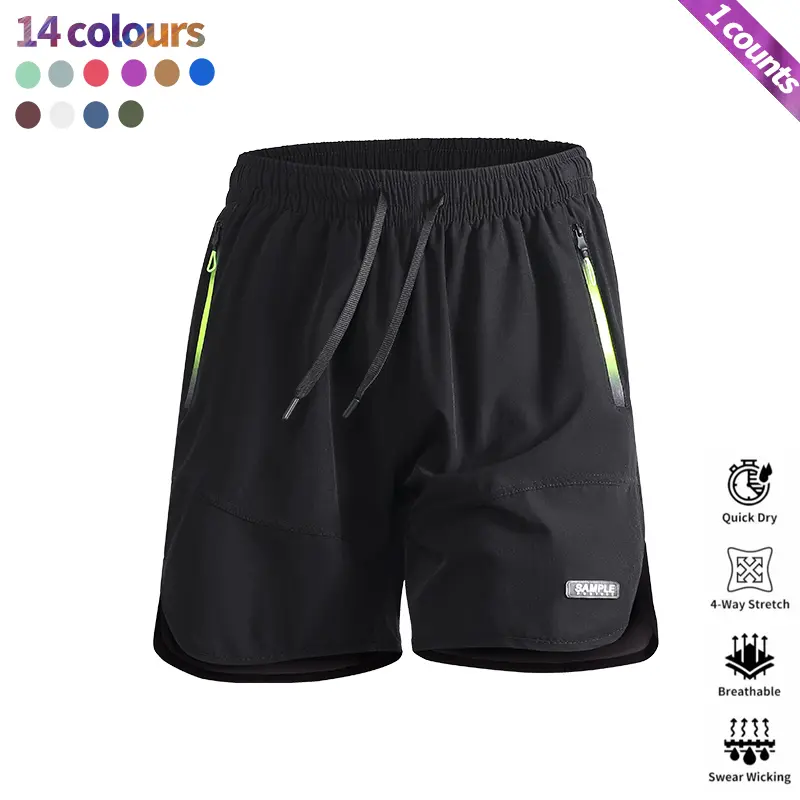 2-Pack Men’s Quick-Dry Stretch Sports Shorts — Breathable, Sweat-Wicking Running & Fitness Knee-Length Shorts with Zipper Pockets and Elastic Drawstring for Outdoor Training and Casual Wear 2-Pack Men’s Quick-Dry Stretch Sports Shorts — Breathable, Sweat-Wicking Running & Fitness Knee-Length Shorts with Zipper Pockets and Elastic Drawstring for Outdoor Training and Casual Wear