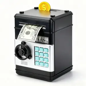 Piggy Bank, (Battery not included)Saving Box, Cash Coin Can Safe Bank Electronic Coin Money Bank Gifts Toy ATM Bank, Hot Gift for Boys and Girls