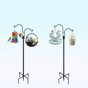 Heavy-Duty Garden Shepherd Hook for Hanging Bird Feeders & Baskets, Quick Assembly